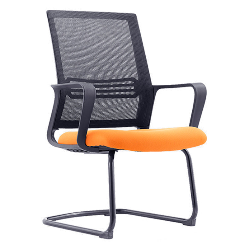 Modern Mid-Back Office Chair Black Frame No Distressing Desk Chair