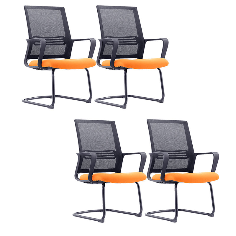 Modern Mid-Back Office Chair Black Frame No Distressing Desk Chair