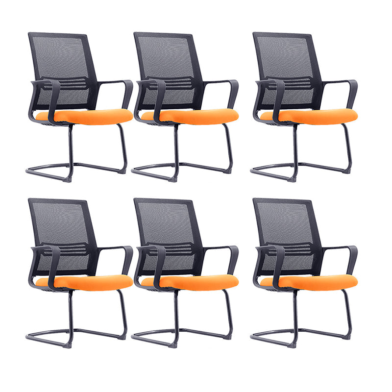 Modern Mid-Back Office Chair Black Frame No Distressing Desk Chair