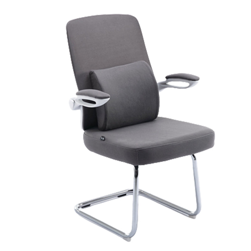 Modern Computer Chair Adjustable Flip up Armrest Chair Steel Desk Chair