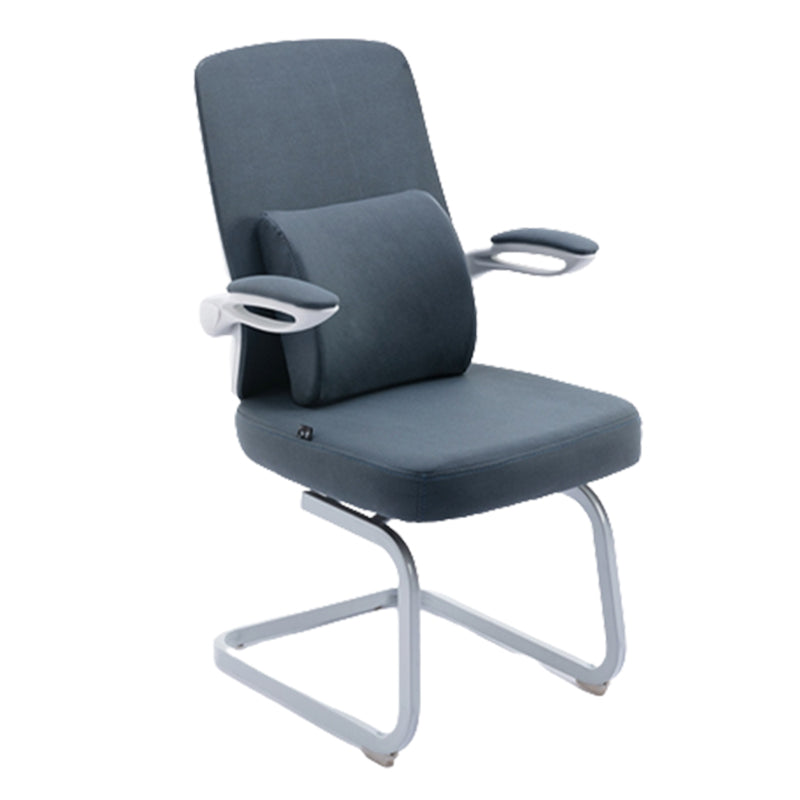 Modern Computer Chair Adjustable Flip up Armrest Chair Steel Desk Chair