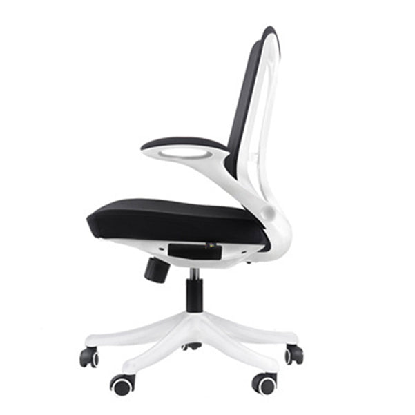 Modern Computer Chair Adjustable Armrest Chair Nylon Mid-back Chair