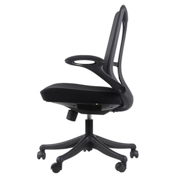 Modern Computer Chair Adjustable Armrest Chair Nylon Mid-back Chair