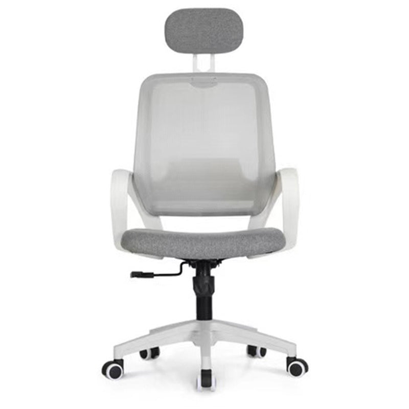 Modern Computer Chair Fixed Armrest Chair Nylon Desk Chair with Wheels