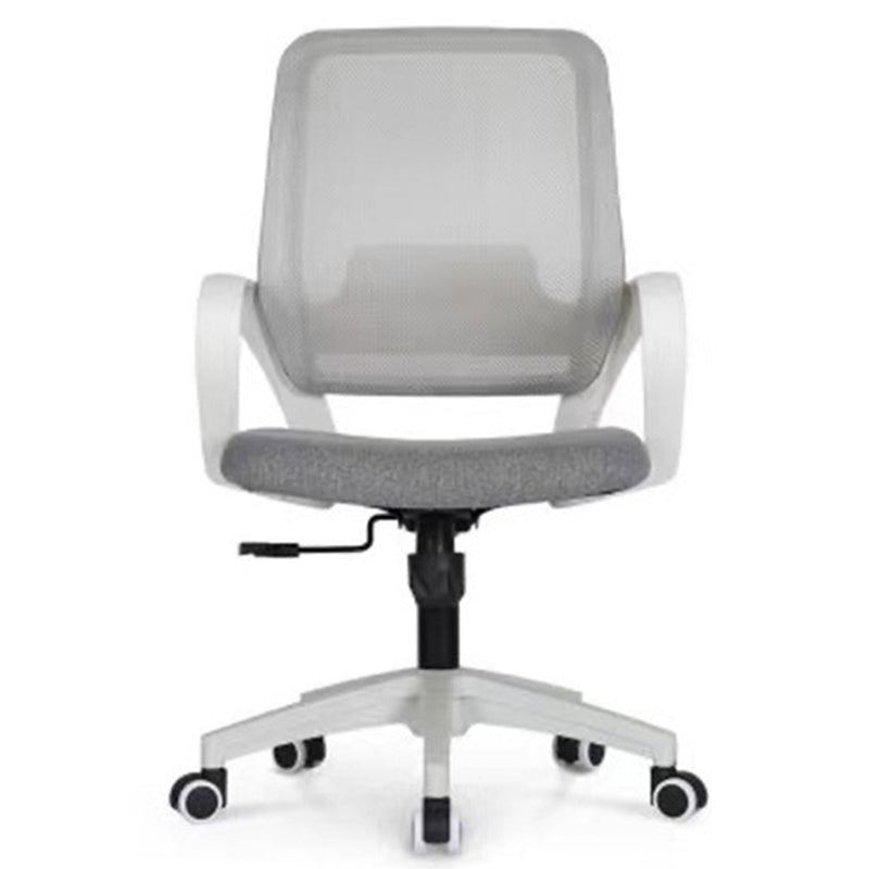 Modern Computer Chair Fixed Armrest Chair Nylon Desk Chair with Wheels