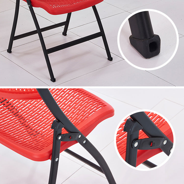 Modern Low Back Office Chair Plastic Armless Upholstered Office Chair