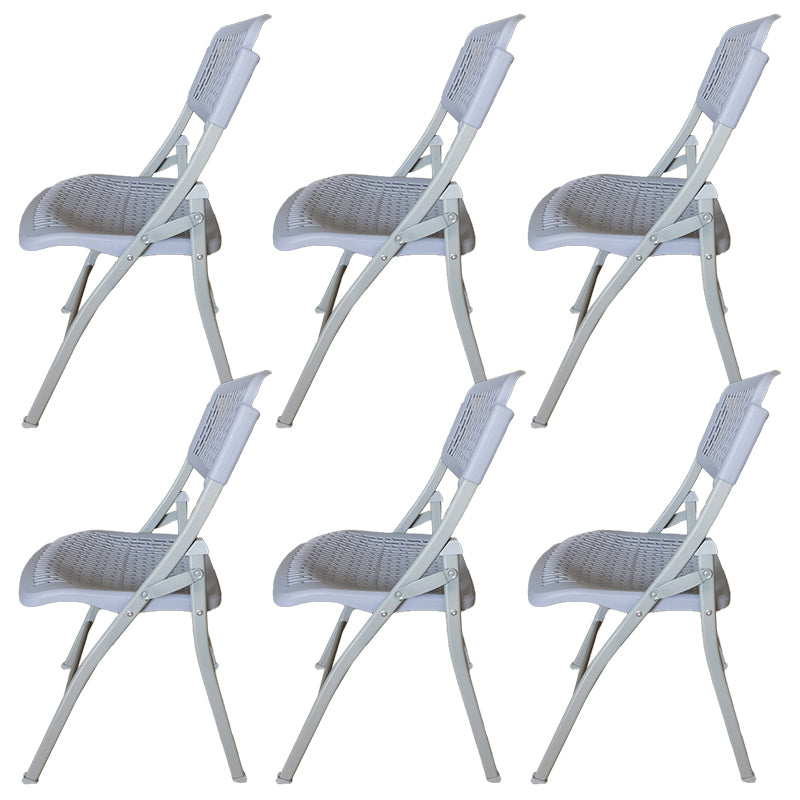 Modern Low Back Office Chair Plastic Armless Upholstered Office Chair