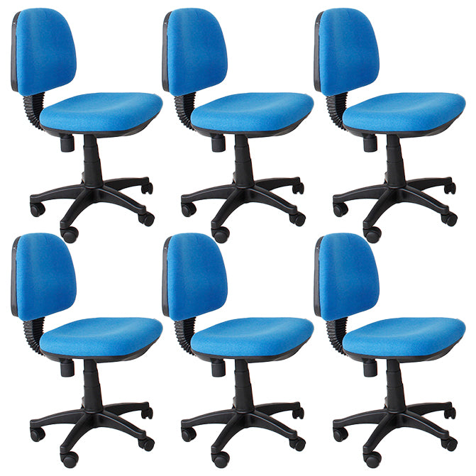 Modern Armless Upholstered Office Chair Slide Nylon Office Chair