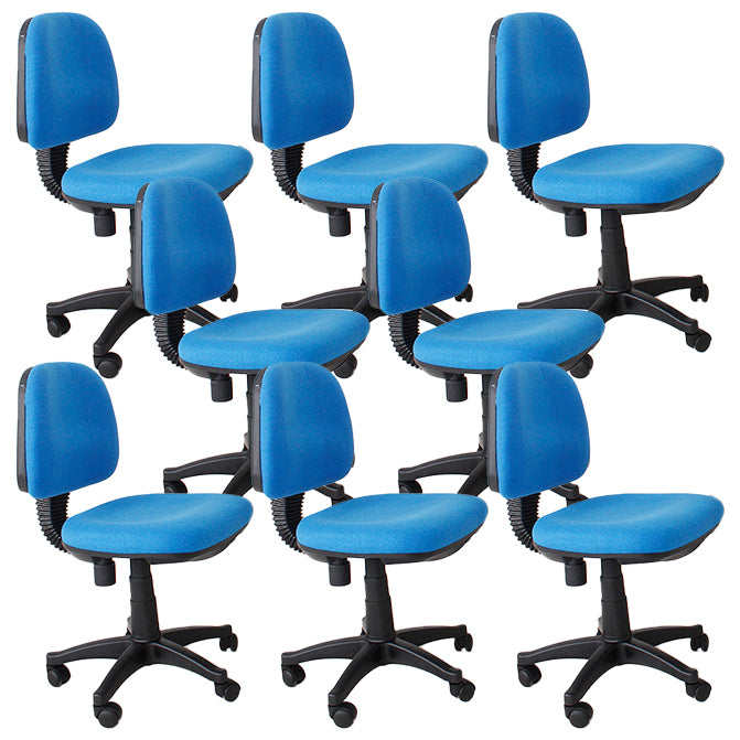 Modern Armless Upholstered Office Chair Slide Nylon Office Chair