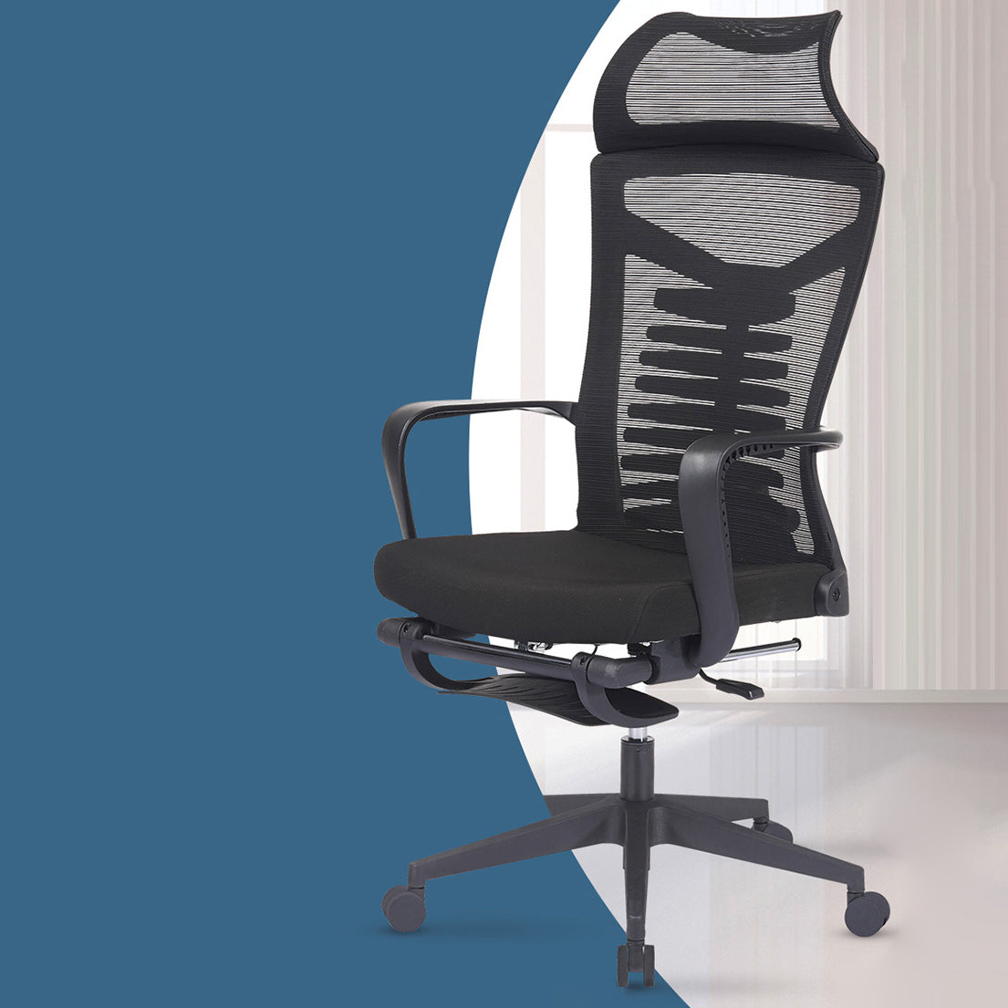 Ergonomic Mesh High-Back Desk Chair Tilt Mechanism Office Chair