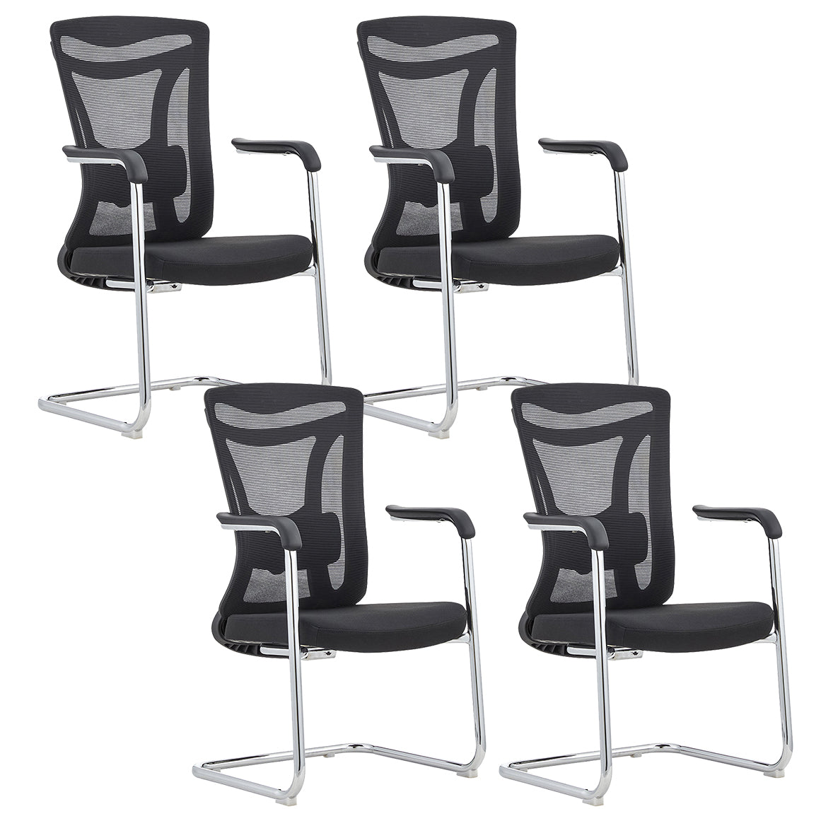 Contemporary Mesh Chair High Back Chair with Adjustable Lumbar Support