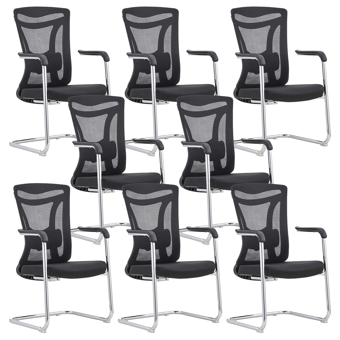 Contemporary Mesh Chair High Back Chair with Adjustable Lumbar Support