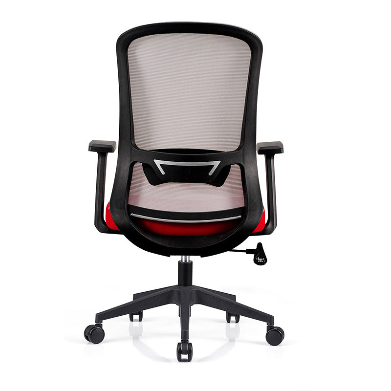 Modern Mesh Computer Chair Adjustable Task/Desk Chair in Red