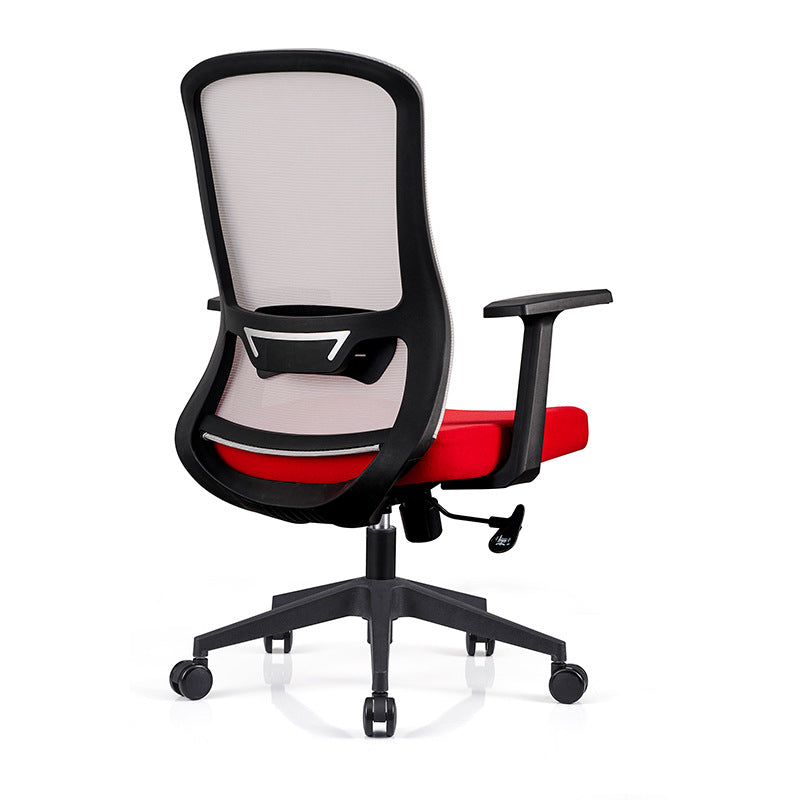 Modern Mesh Computer Chair Adjustable Task/Desk Chair in Red