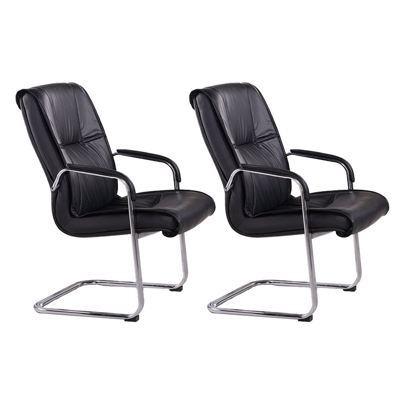 Faux Leather and Chrome Frame Office High Back Computer Chair