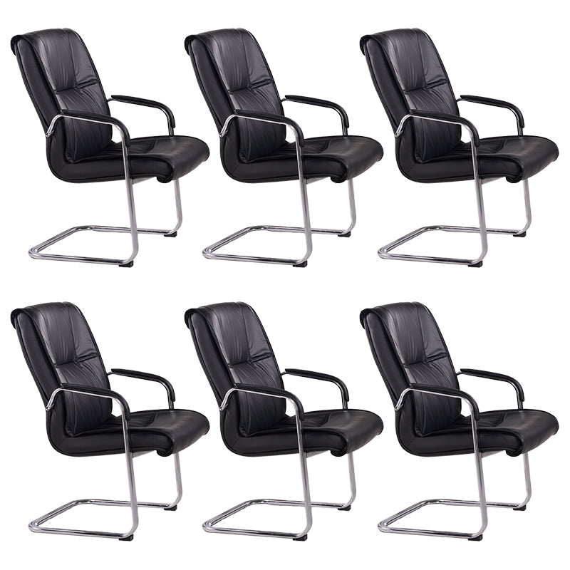 Faux Leather and Chrome Frame Office High Back Computer Chair