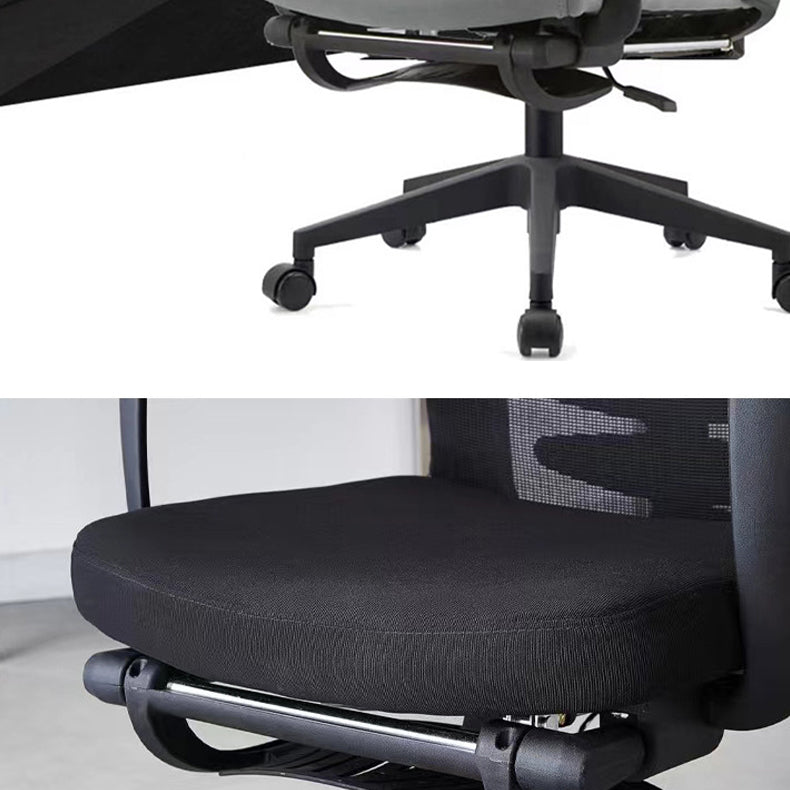 Modern Adjustable Arms Chair with Wheels High-Back Mesh Desk Chair