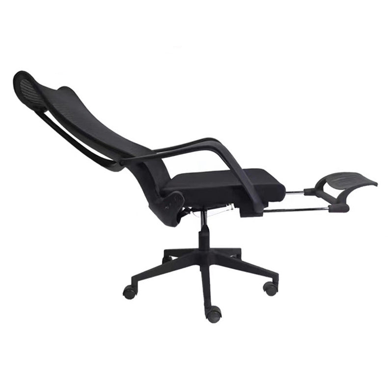 Modern Adjustable Arms Chair with Wheels High-Back Mesh Desk Chair