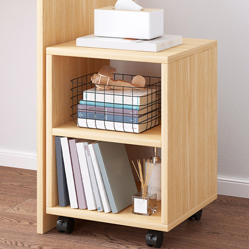 Modern Engineered Wood Bookshelf Etagere Vertical Open Shelf Bookcase