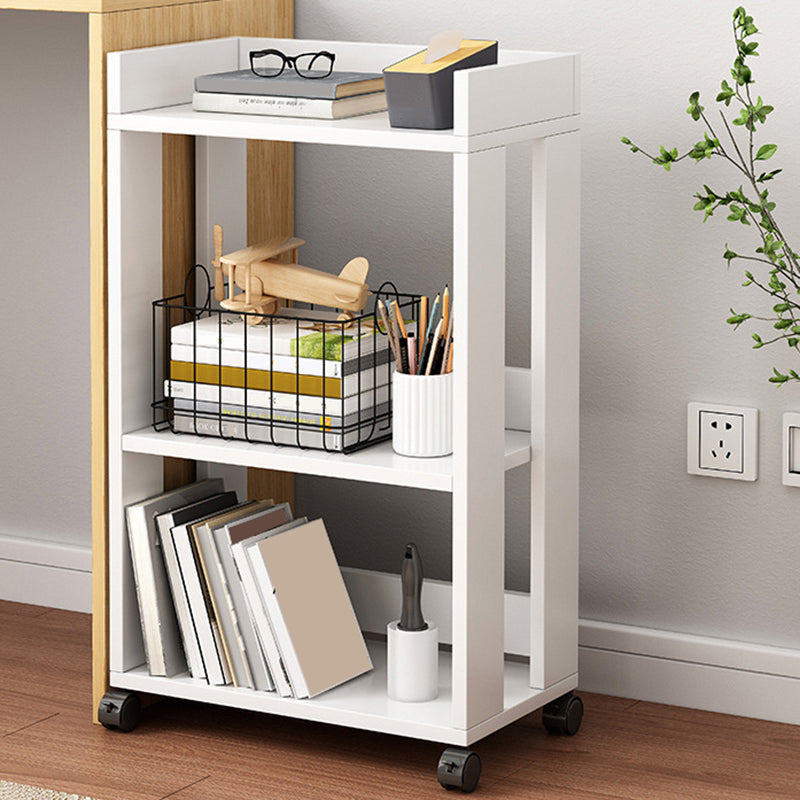 Modern Engineered Wood Bookshelf Etagere Vertical Open Shelf Bookcase