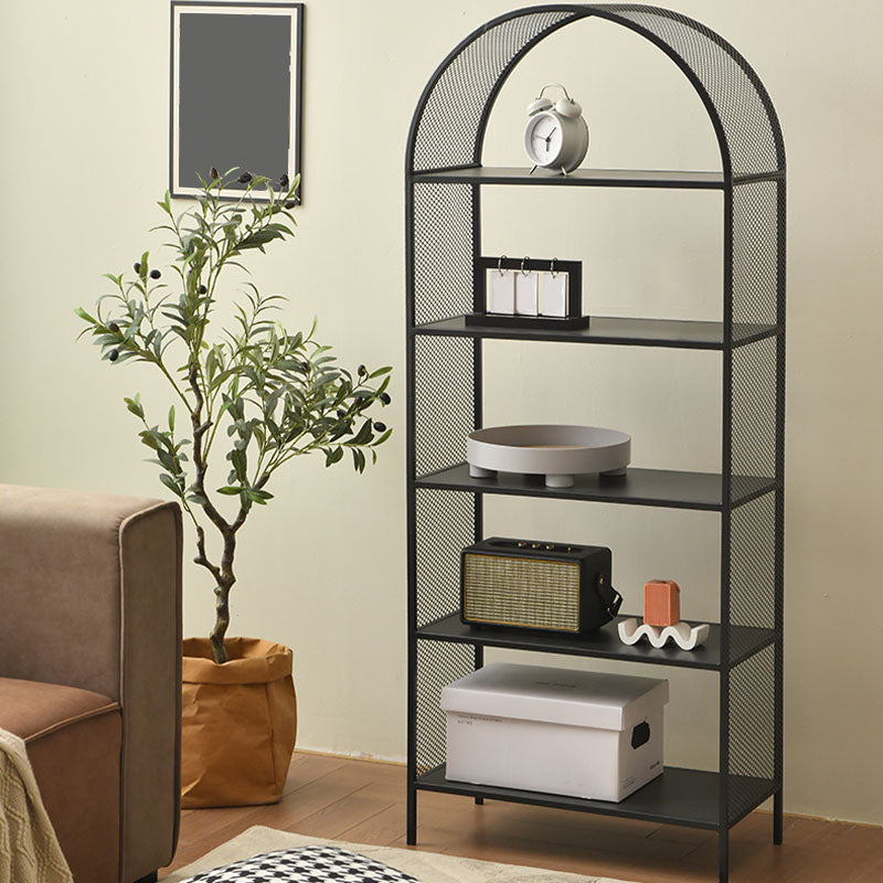 Modern Metal Bookshelf Standard Open Shelf Bookcase with Shelves