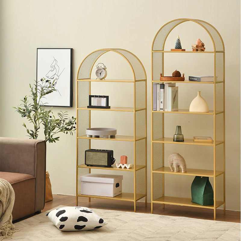 Modern Metal Bookshelf Standard Open Shelf Bookcase with Shelves