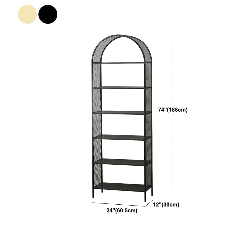 Modern Metal Bookshelf Standard Open Shelf Bookcase with Shelves