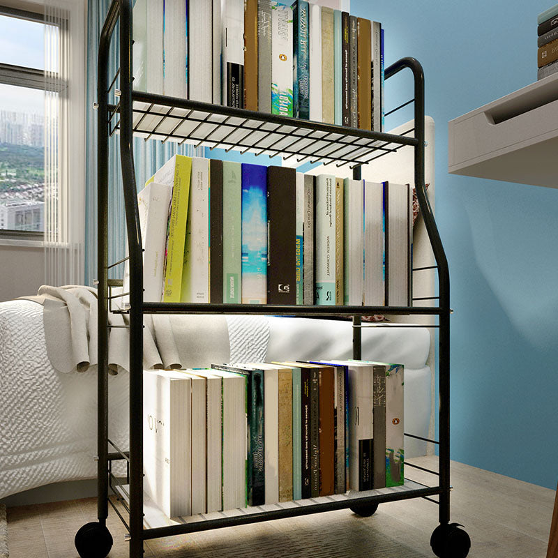 Modern Metal Shelf Bookcase Etagere Book Shelf for Study Room