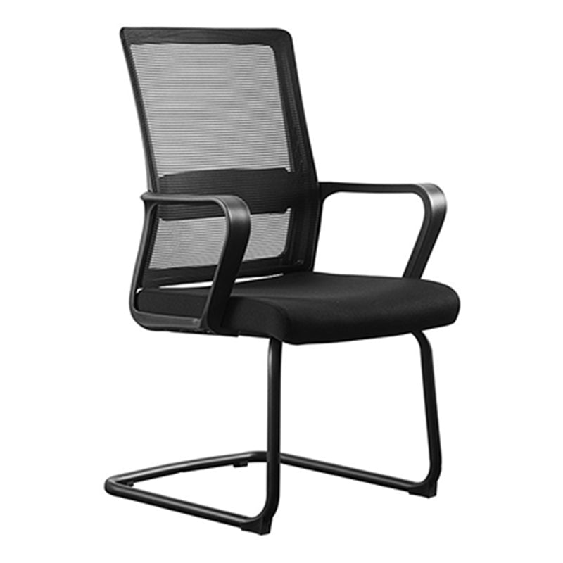 Contemporary Mesh Desk Chair with Nylon Legs Black Office Chair