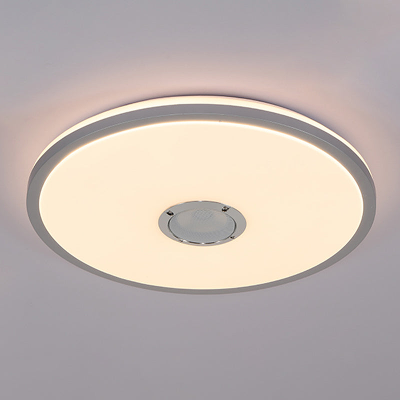 Plastic Circle Ceiling Mounted Fixture Modern LED Bluetooth Ceiling Light