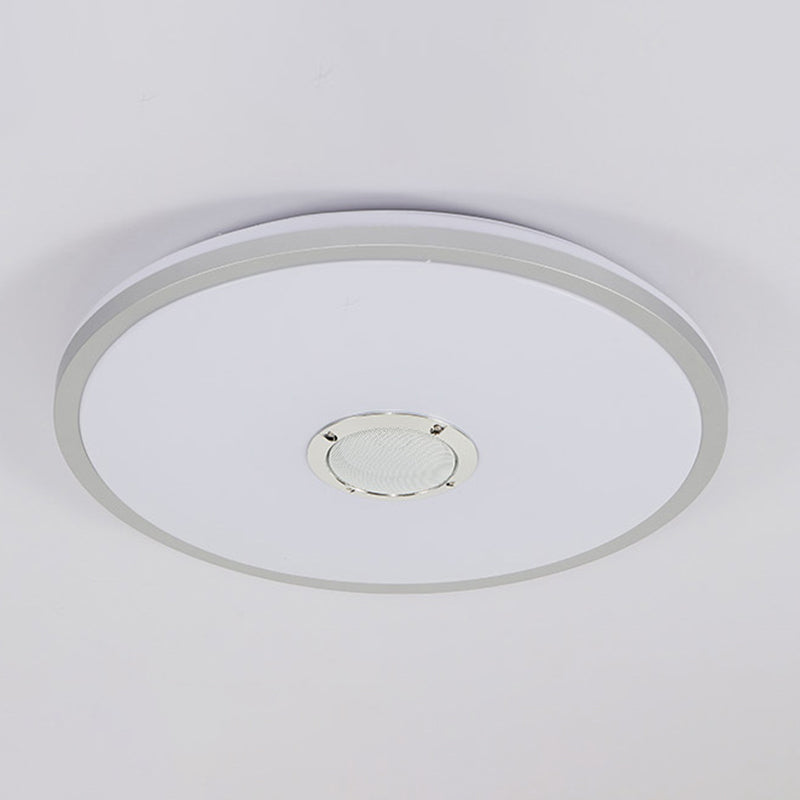 Plastic Circle Ceiling Mounted Fixture Modern LED Bluetooth Ceiling Light