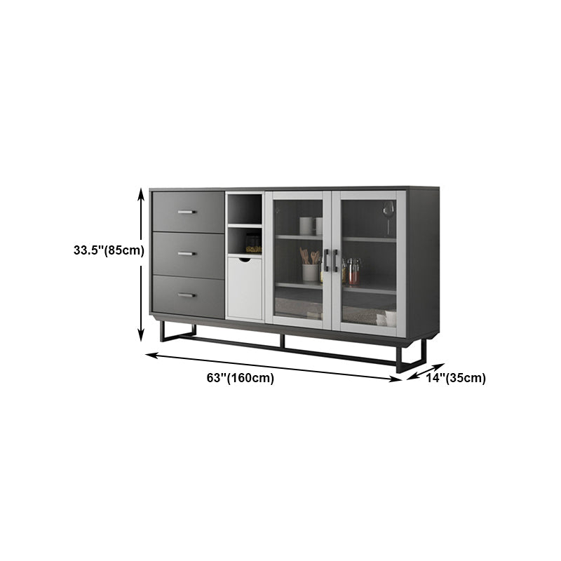 Modern Style Cupboard Artificial Wood Kitchen Sideboard for Dining Room