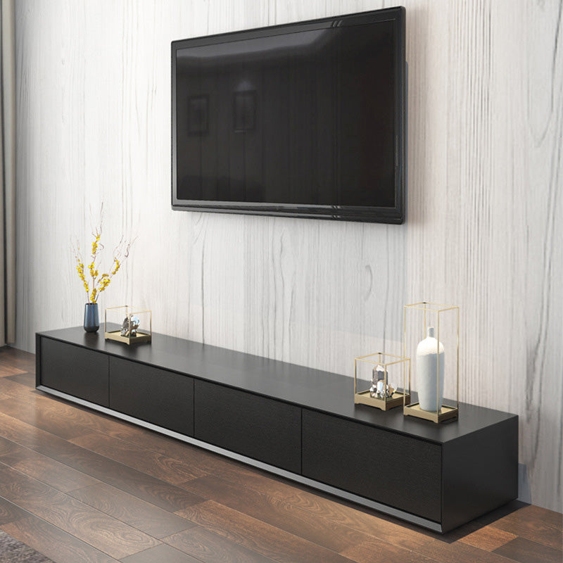 Contemporary TV Media Console Enclosed Storage TV Console with 4 Drawers