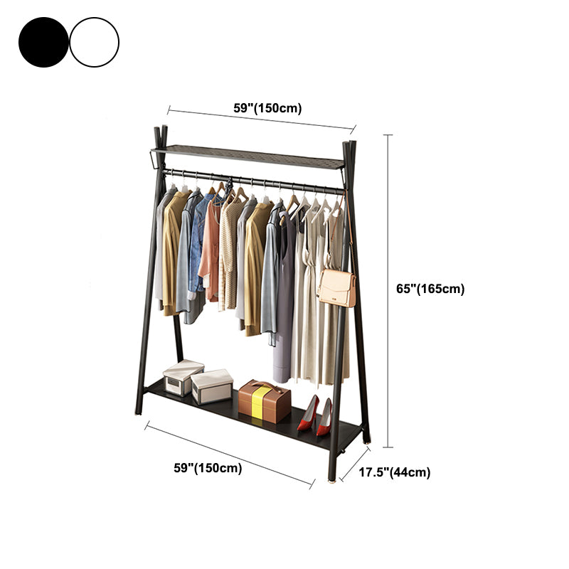 Industrial Hall Stand Metal No Distressing Shelving Included Free Standing Coat Rack