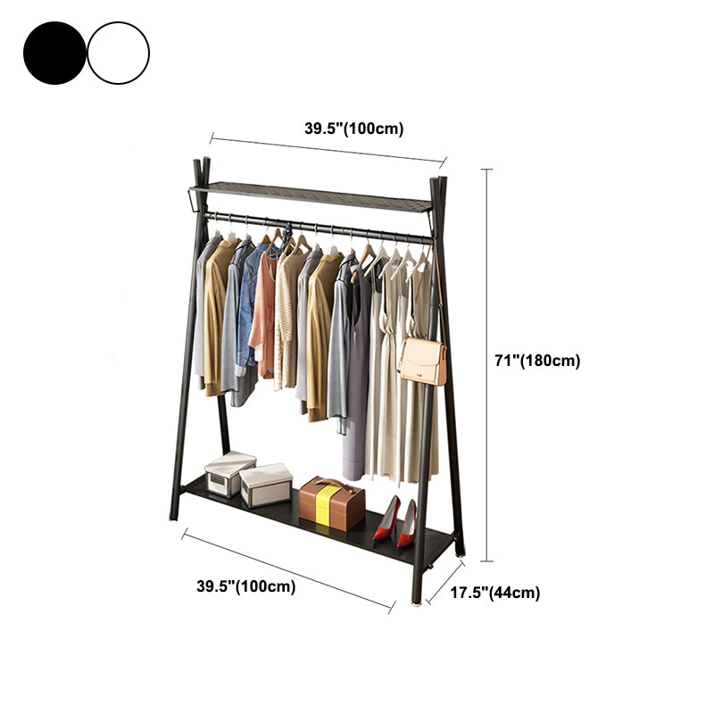 Industrial Hall Stand Metal No Distressing Shelving Included Free Standing Coat Rack