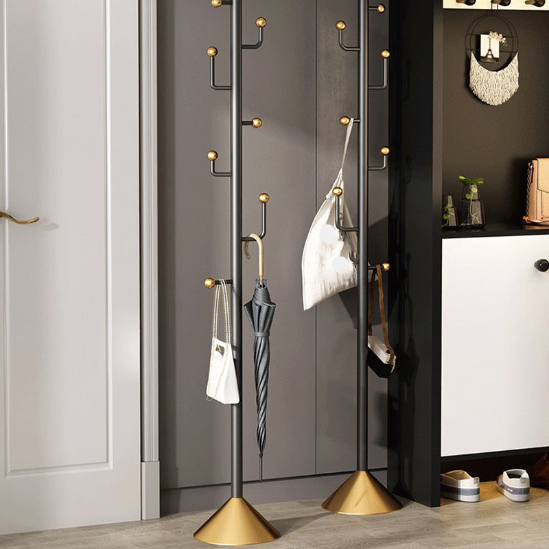 Industrial Hall Stand Metal Hooks Included No Distressing Free Standing Coat Rack