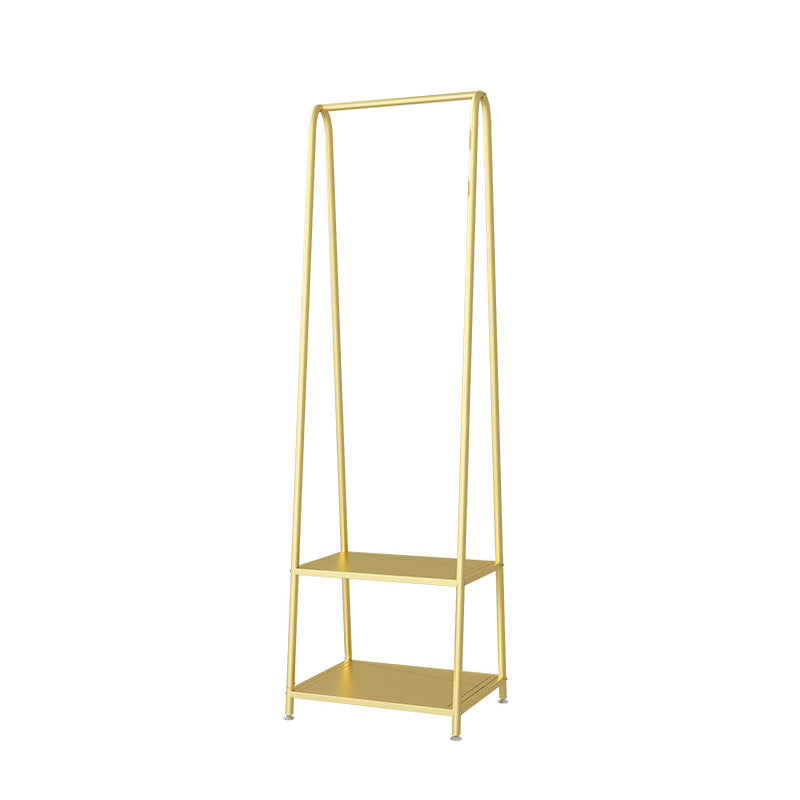 Contemporary Hall Stand Metal Shelving Included Free Standing No Distressing Coat Rack