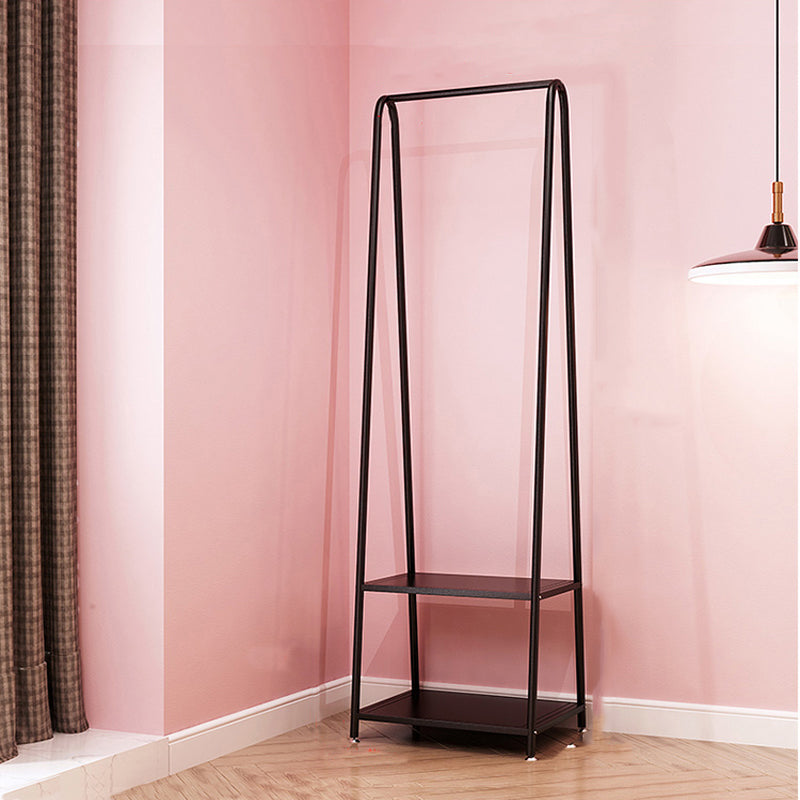 Contemporary Hall Stand Metal Shelving Included Free Standing No Distressing Coat Rack