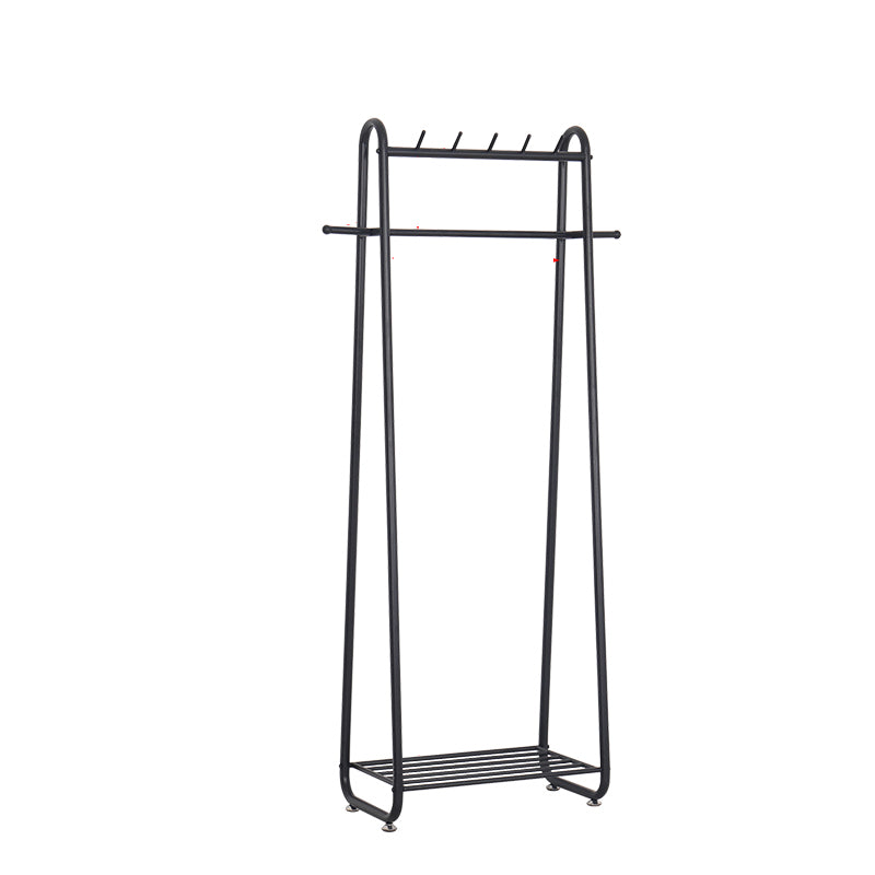 Industrial Hall Stand Metal Hooks Shelving Included Free Standing Coat Rack