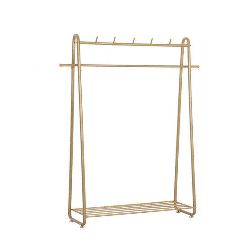 Industrial Hall Stand Metal Hooks Shelving Included Free Standing Coat Rack