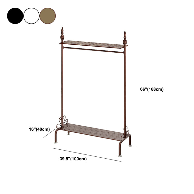 Modern Hall Stand Metal Shelving Included Free Standing Coat Rack