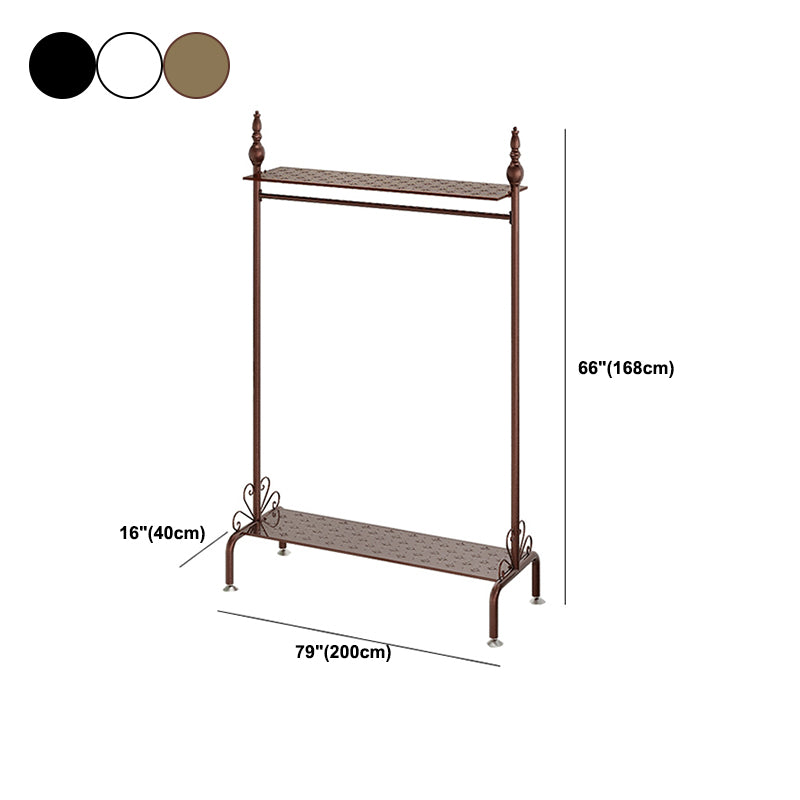 Modern Hall Stand Metal Shelving Included Free Standing Coat Rack