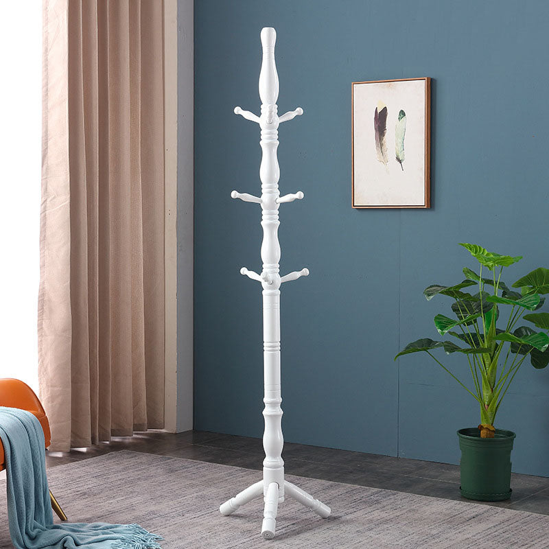 Traditional Hall Stand Wood Hooks Included Free Standing Entryway Kit Coat Hanger