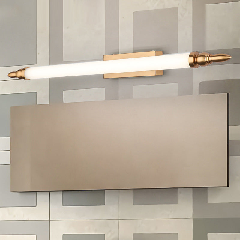 Straight Wall Sconce Lighting Simplicity Metal LED Gold Wall Lighting Fixture