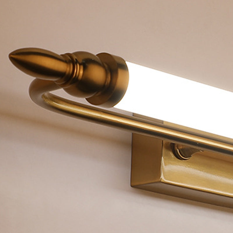 Straight Wall Sconce Lighting Simplicity Metal LED Gold Wall Lighting Fixture