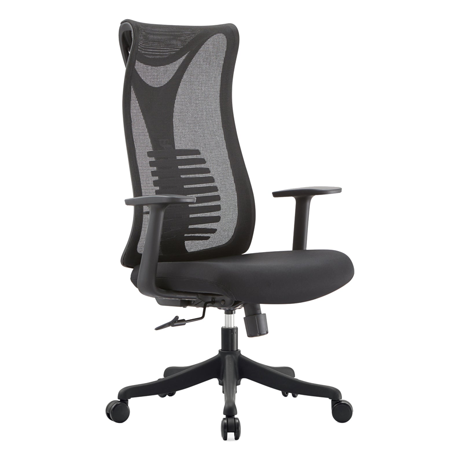 Contemporary Mesh Office Desk Chair High Back Black Office Chair with Arms