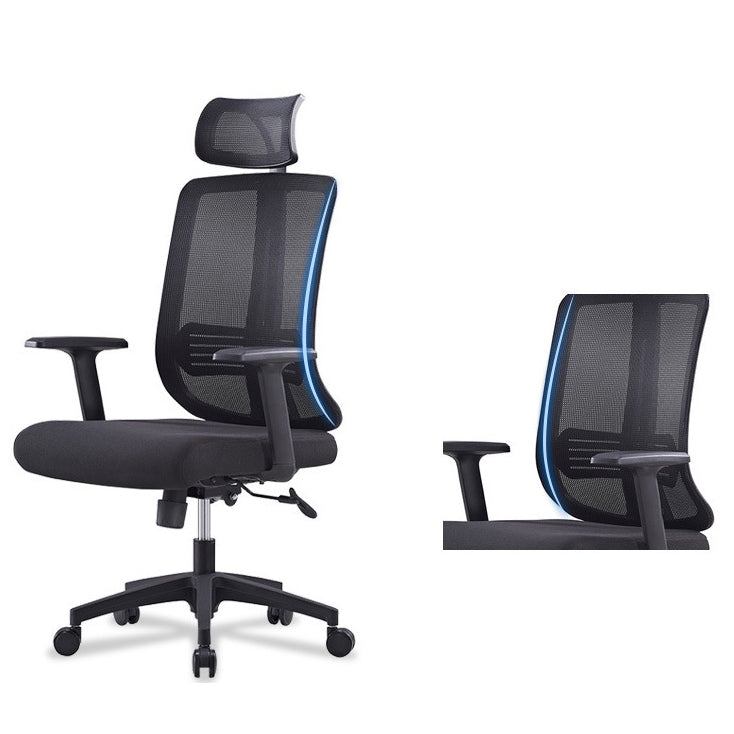 Contemporary Mesh Office Desk Chair High Back Black Office Chair with Arms