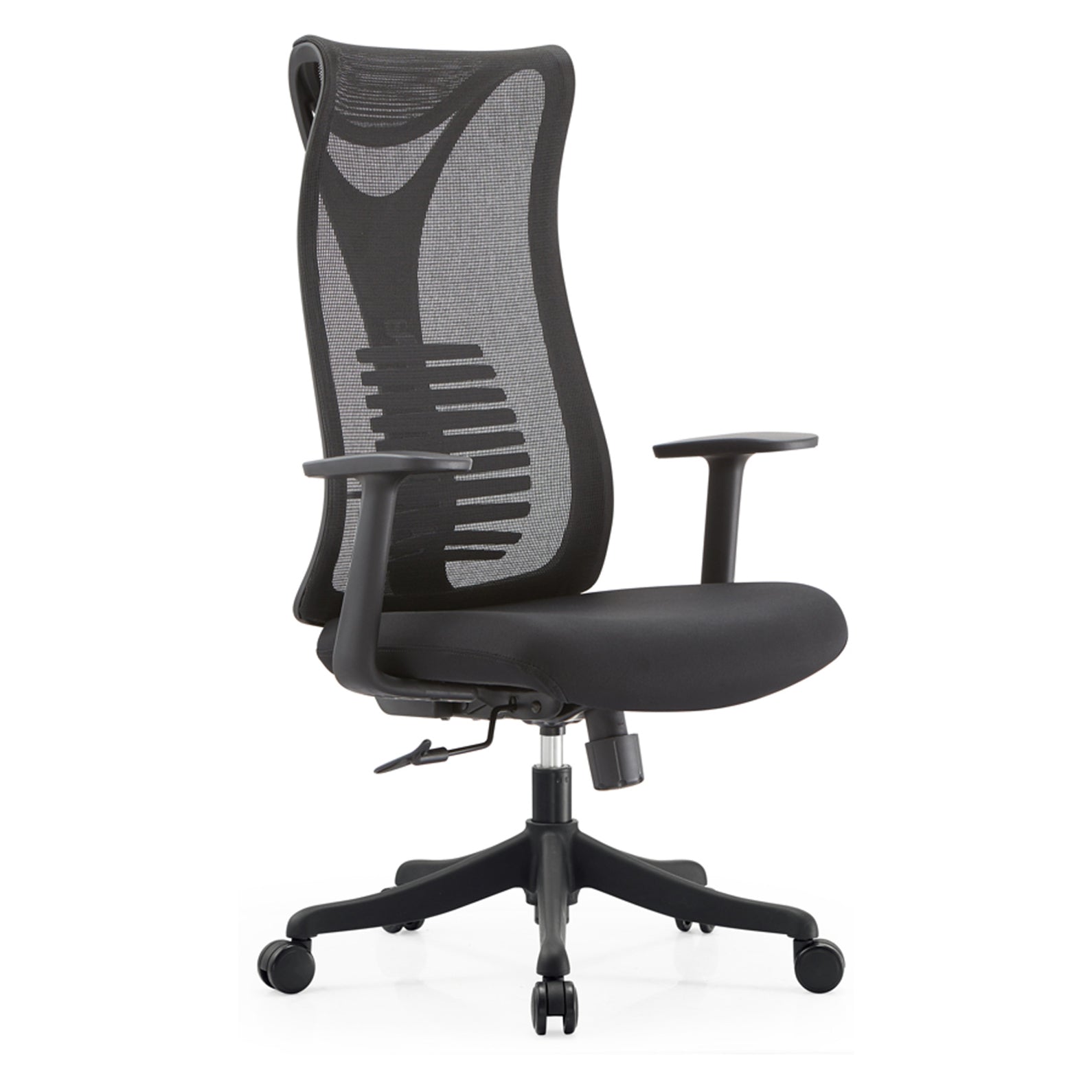 Contemporary Mesh Office Desk Chair High Back Black Office Chair with Arms