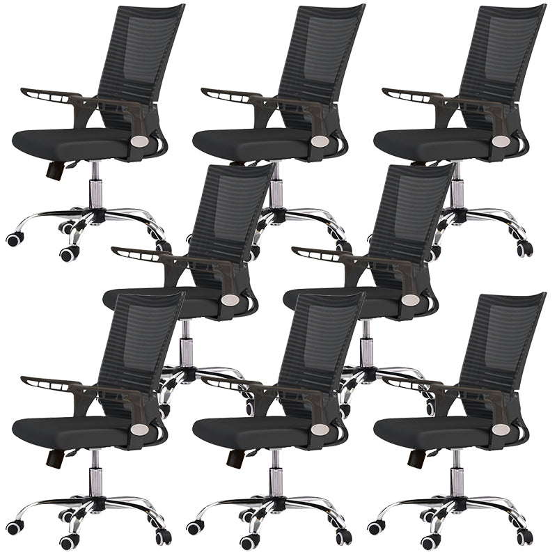 Modern Adjustable Seat Height Office Chair Slide No Distressing Office Chair