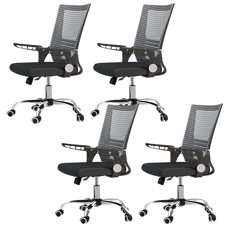 Modern Adjustable Seat Height Office Chair Slide No Distressing Office Chair